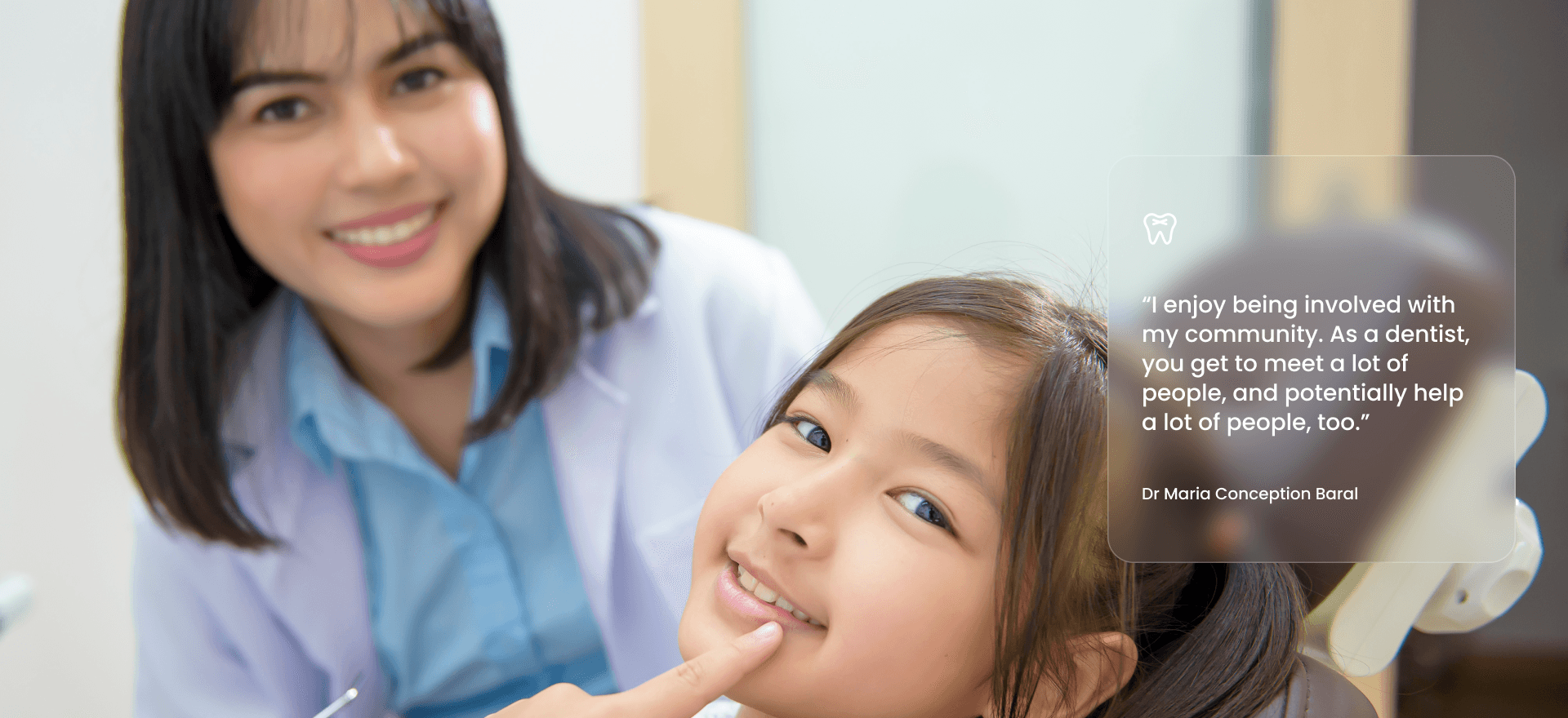 Dentist with young patient
